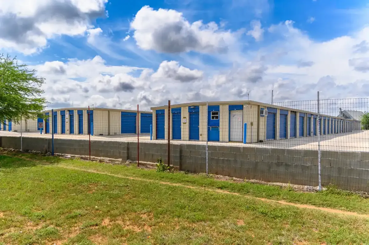 Fenced in storage units KO Storage of Pearsall, TX